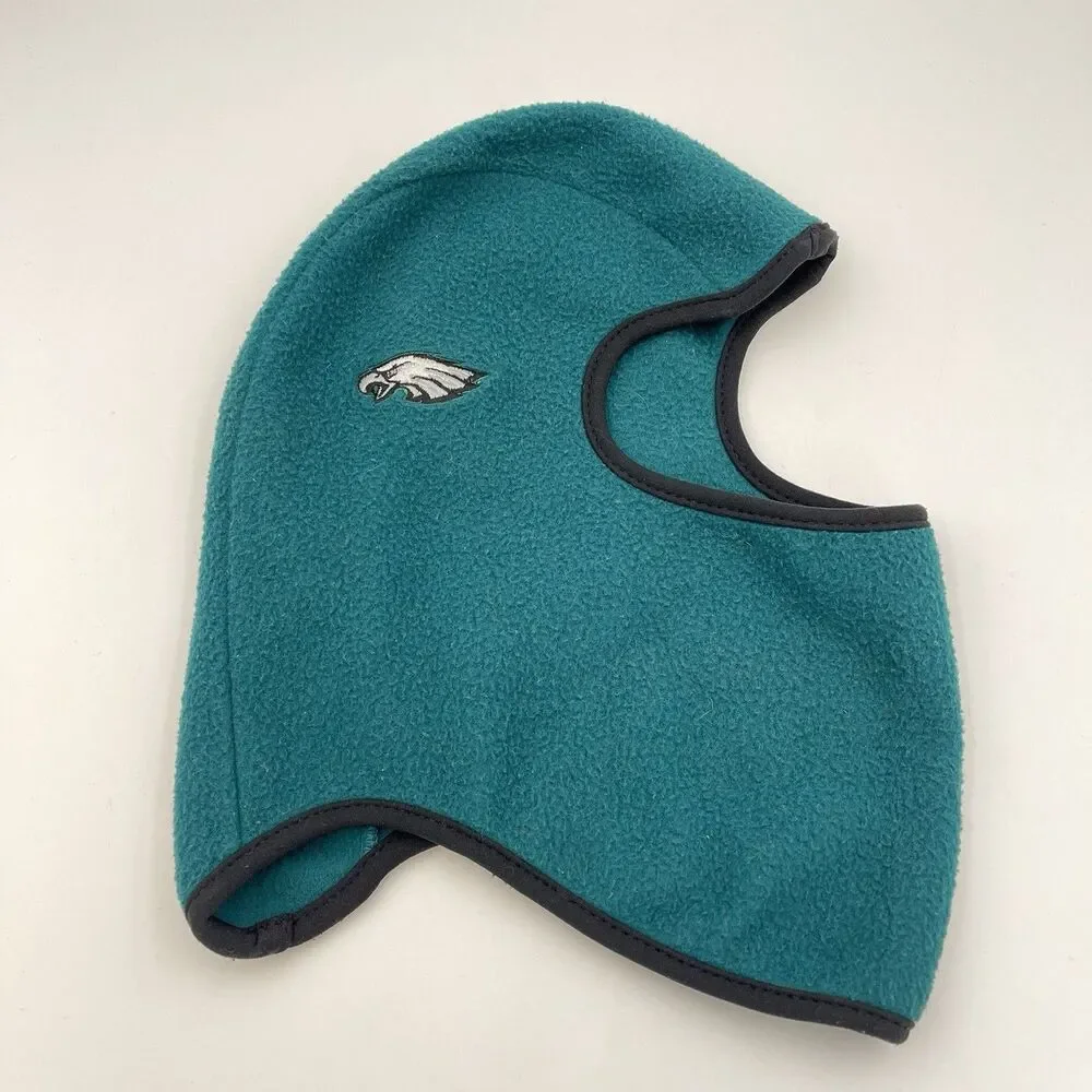 Vintage NFL Philadelphia Eagles Face Mask Fleece Polartec Cold Weather Hat USA